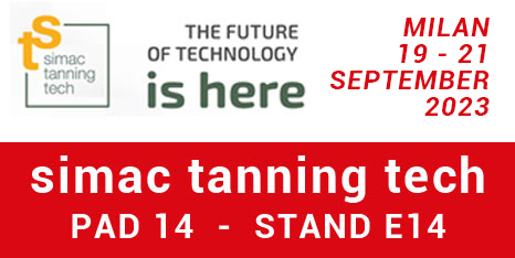 We are present at Simac Tanning Tech Milan from 19 to 21 February 2020.